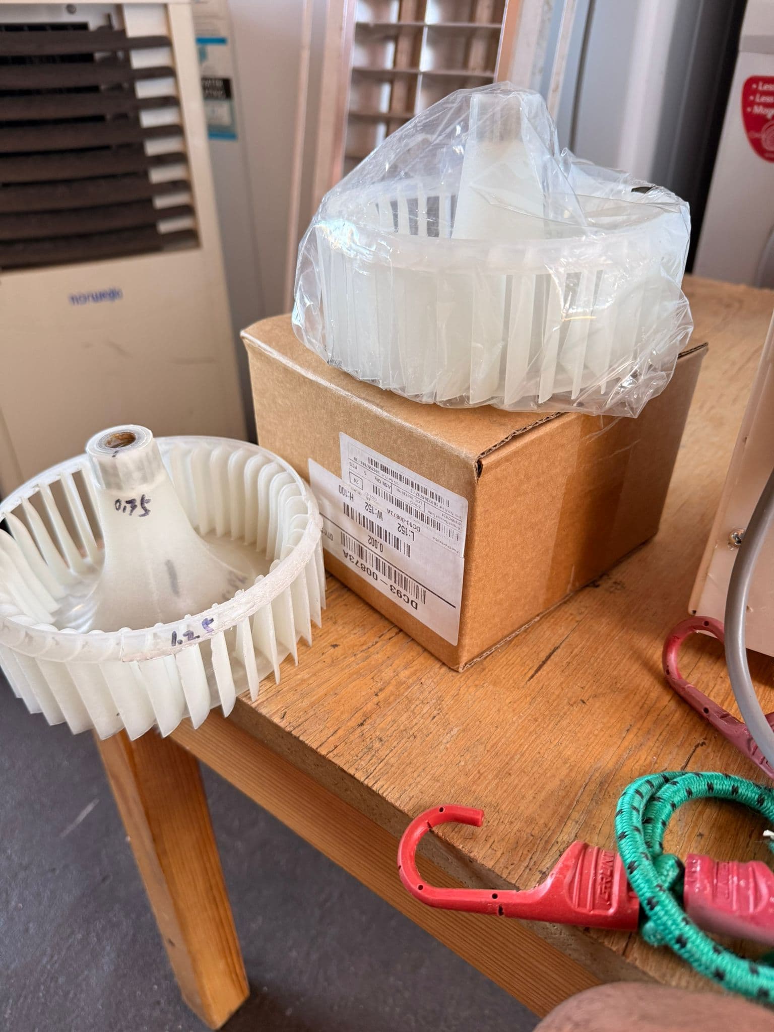 Air conditioner blower fan replacement parts