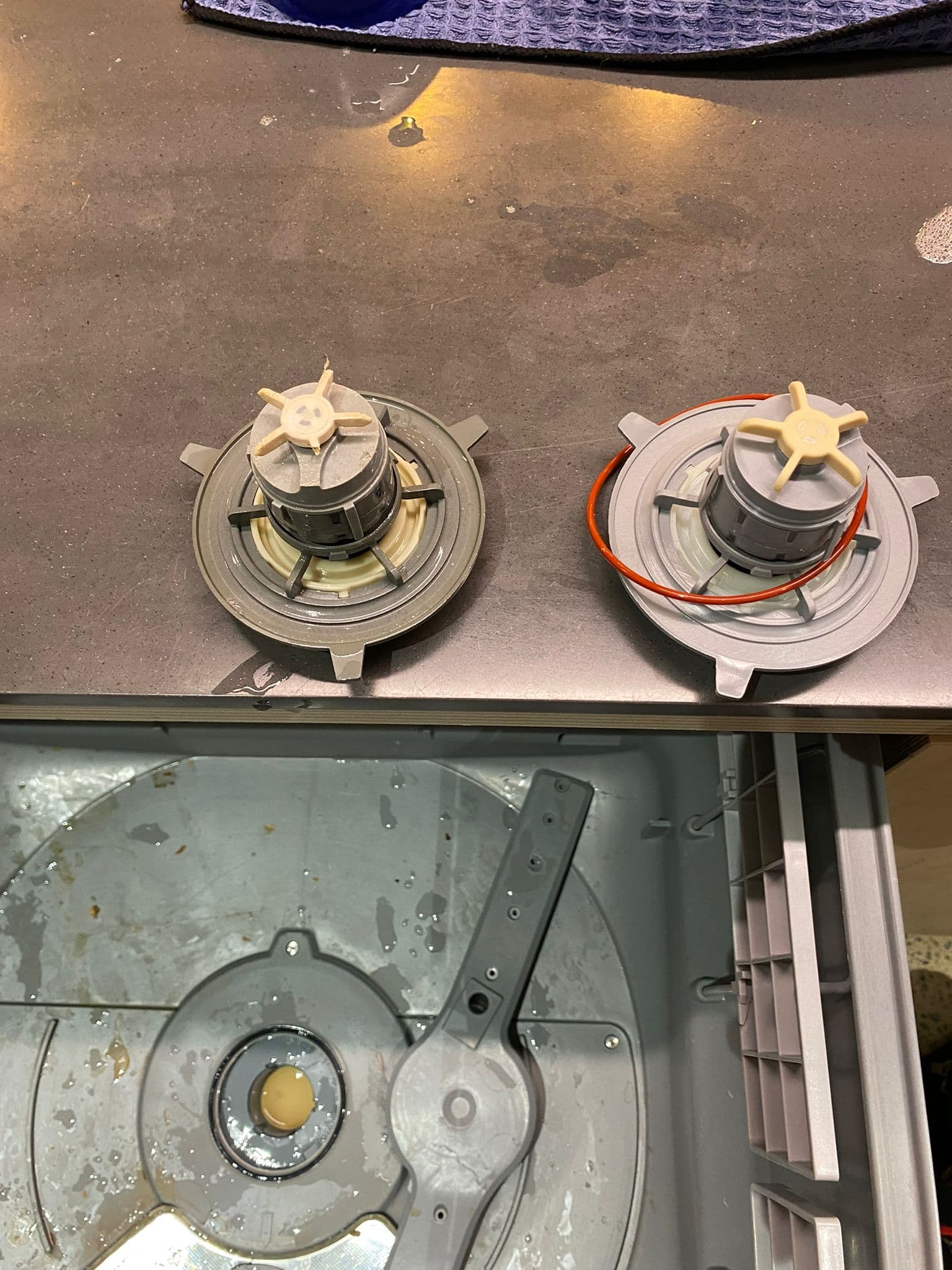 Dishwasher pump motor inspection and replacement
