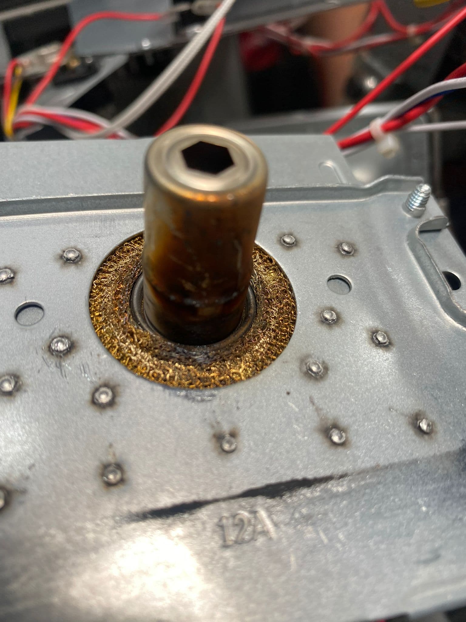 Microwave magnetron component repair